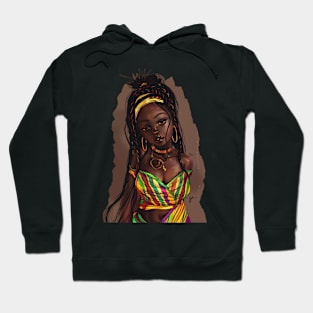 African Black Woman Senegal Roots Hoodie